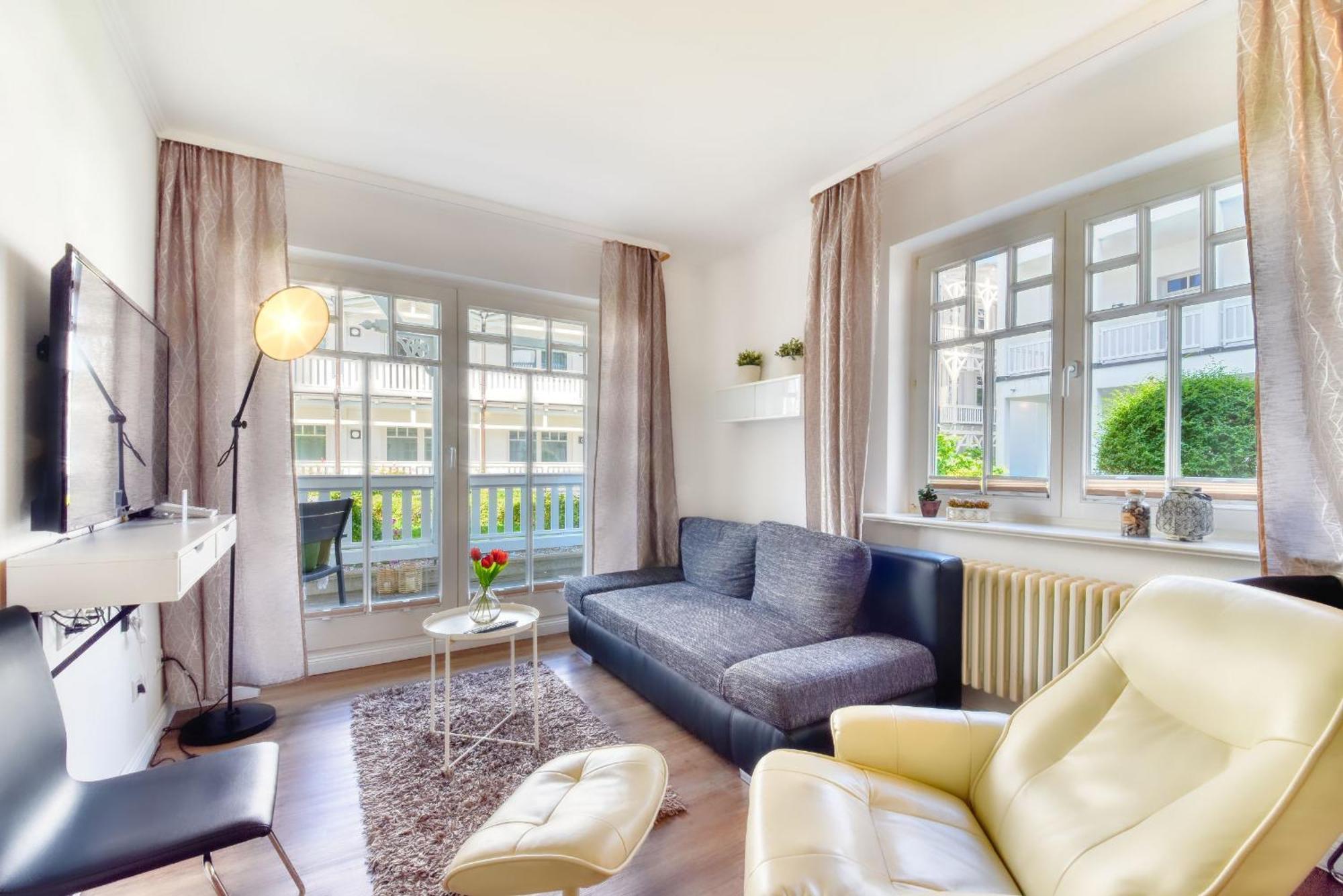 Ferienwohnung "Sonnendeck" In Der Villa Seeadler Binz Kültér fotó